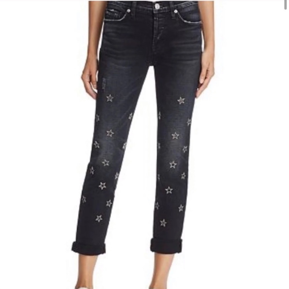 New with tags high rise Hudson black star jeans